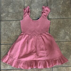 American Eagle Outfitters Women’s Pink Textured Summer Mini Dress Size M
